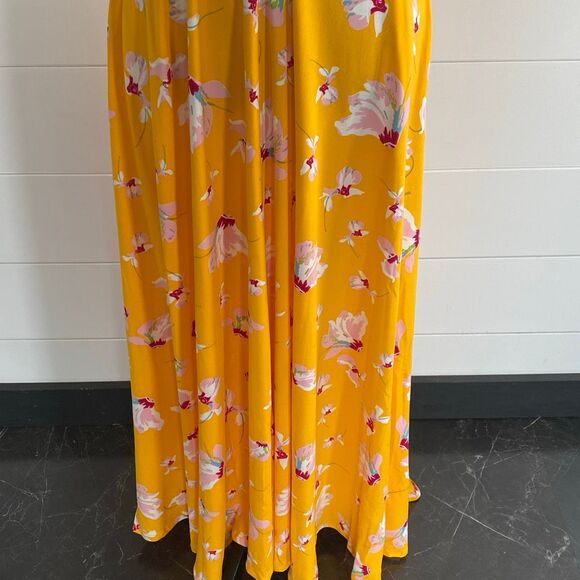 Agnes & Dora Essential Maxi Dress Baby Suede Falling Iris Gold - Sz S NWT/001 - Picture 4 of 12